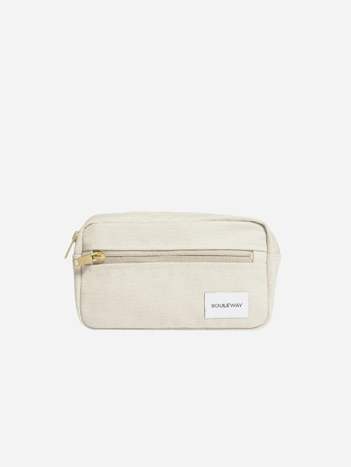Natural Cotton Canvas Hip Bag | Desert Sand