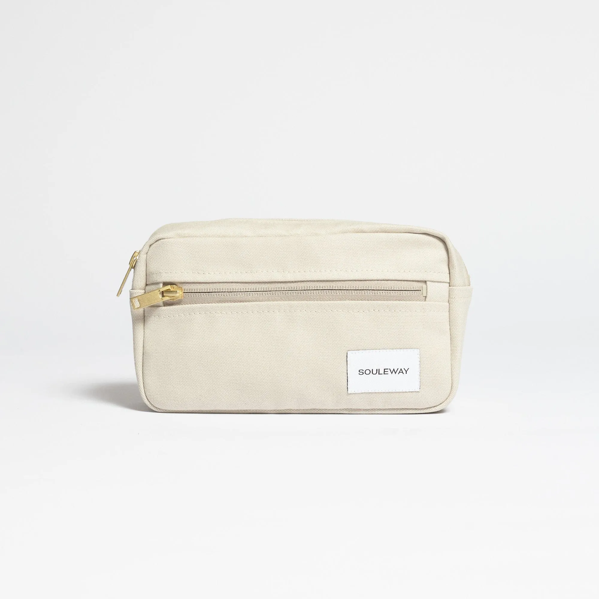 Natural Cotton Canvas Hip Bag | Desert Sand