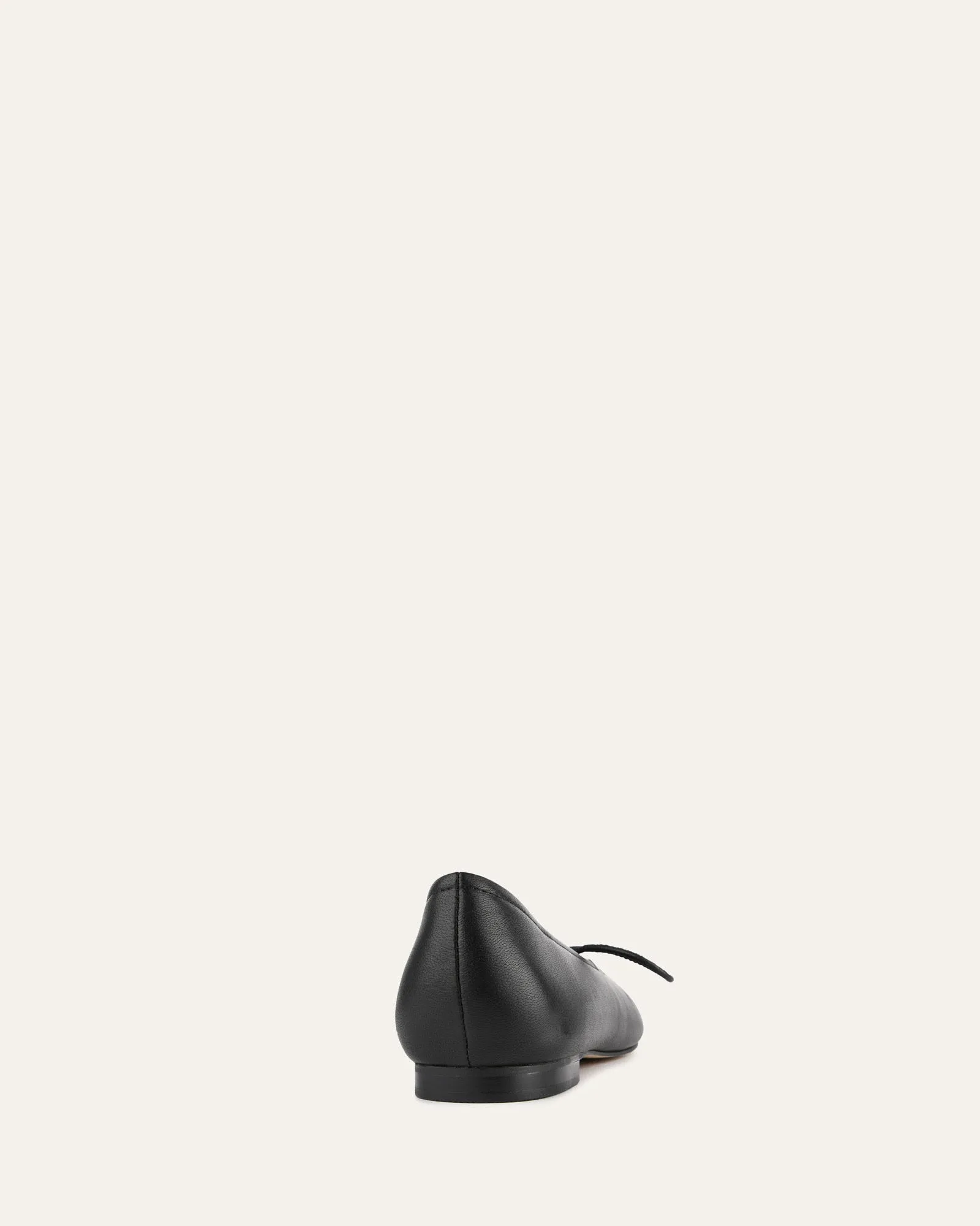 PETAL CASUAL FLATS BLACK LEATHER