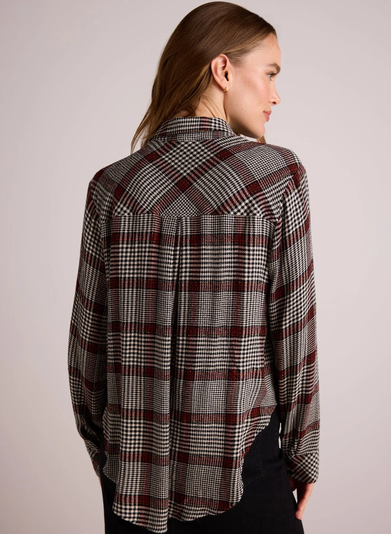 Pocket Shirt Tail Button Down - Winter Glen Plaid