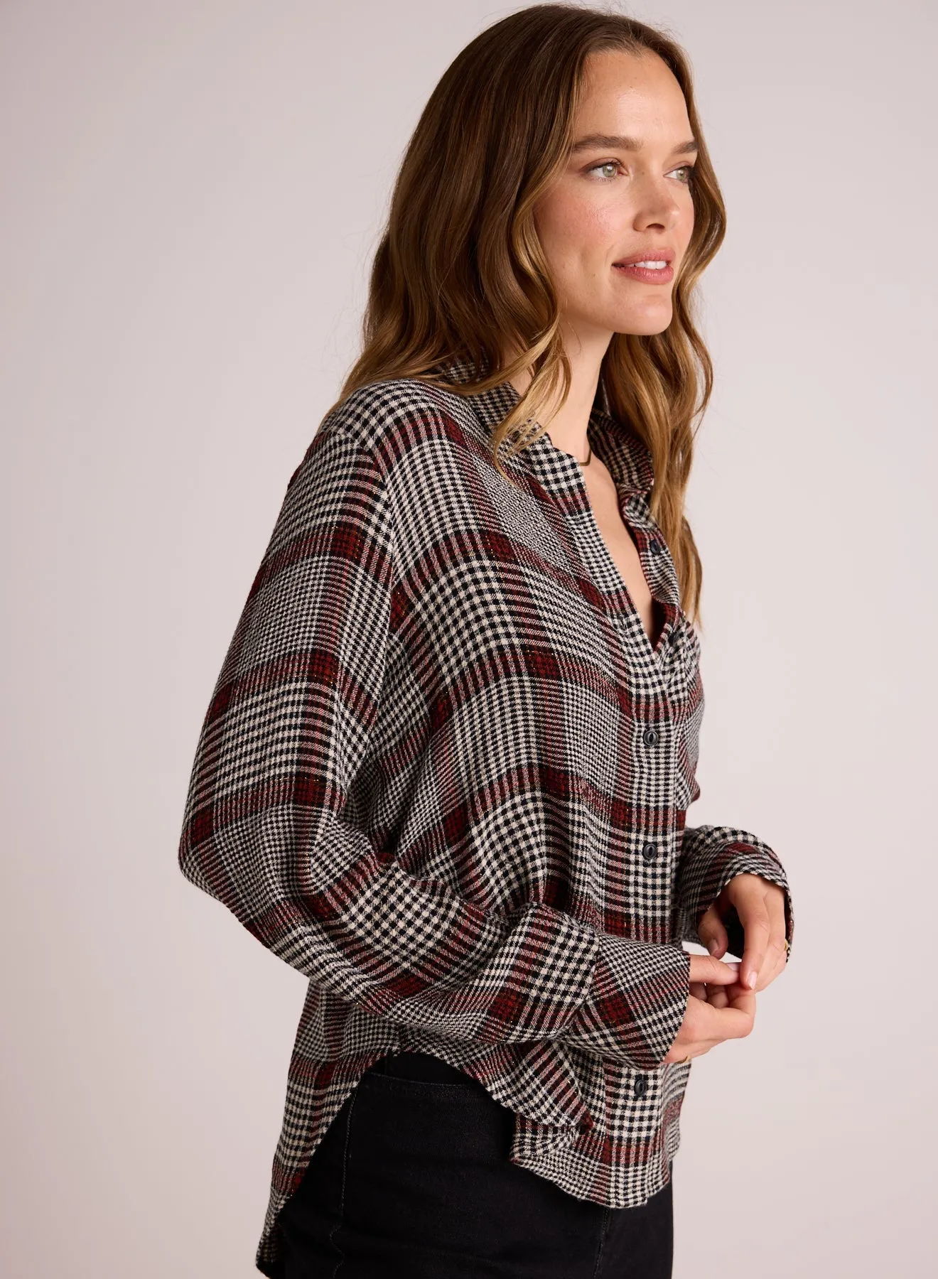 Pocket Shirt Tail Button Down - Winter Glen Plaid