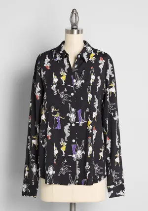 Pristine Dreams Button-Up Shirt