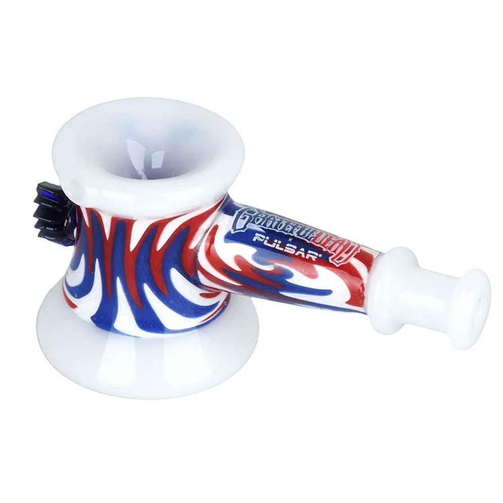 Pulsar x Grateful Dead Bolt Wig Wag Glass Hammer Hand Pipe