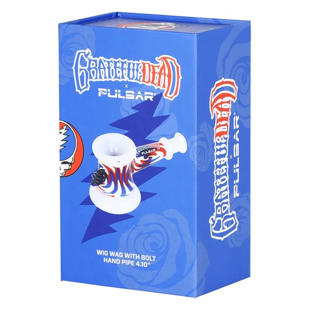 Pulsar x Grateful Dead Bolt Wig Wag Glass Hammer Hand Pipe