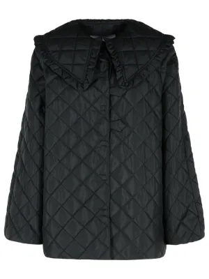 'Quilt' Black Nylon Jacket