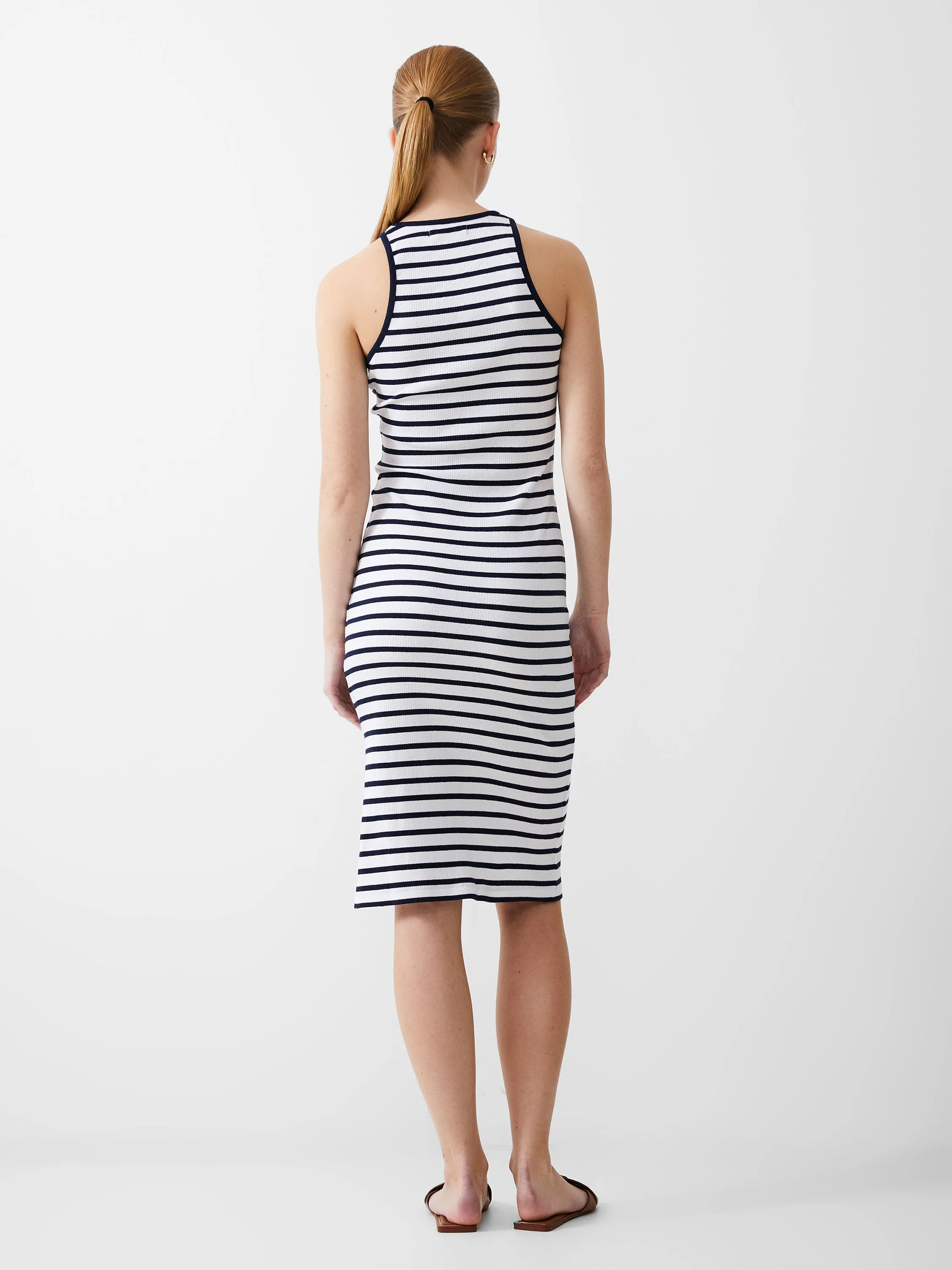 Ribbed Racer Stripe Dress