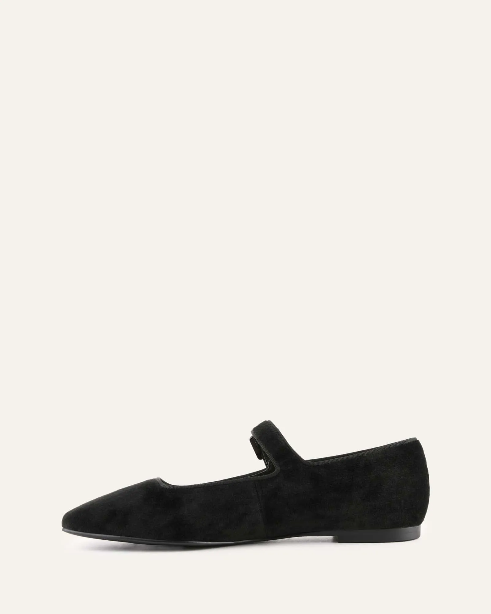 SERAFINA CASUAL FLATS BLACK VELVET