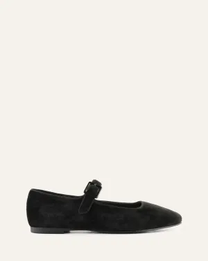 SERAFINA CASUAL FLATS BLACK VELVET