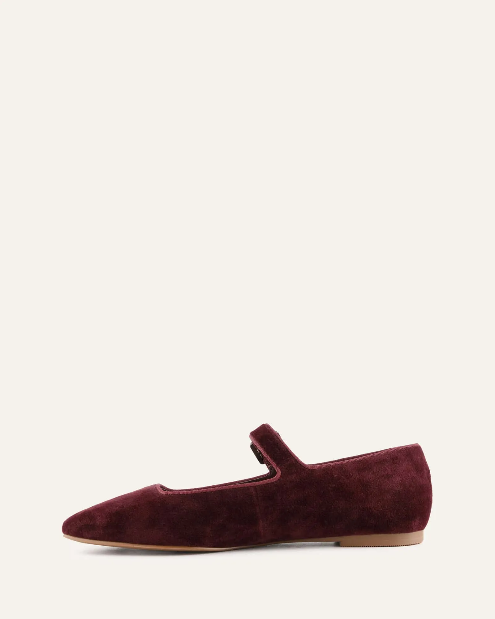 SERAFINA CASUAL FLATS MERLOT VELVET