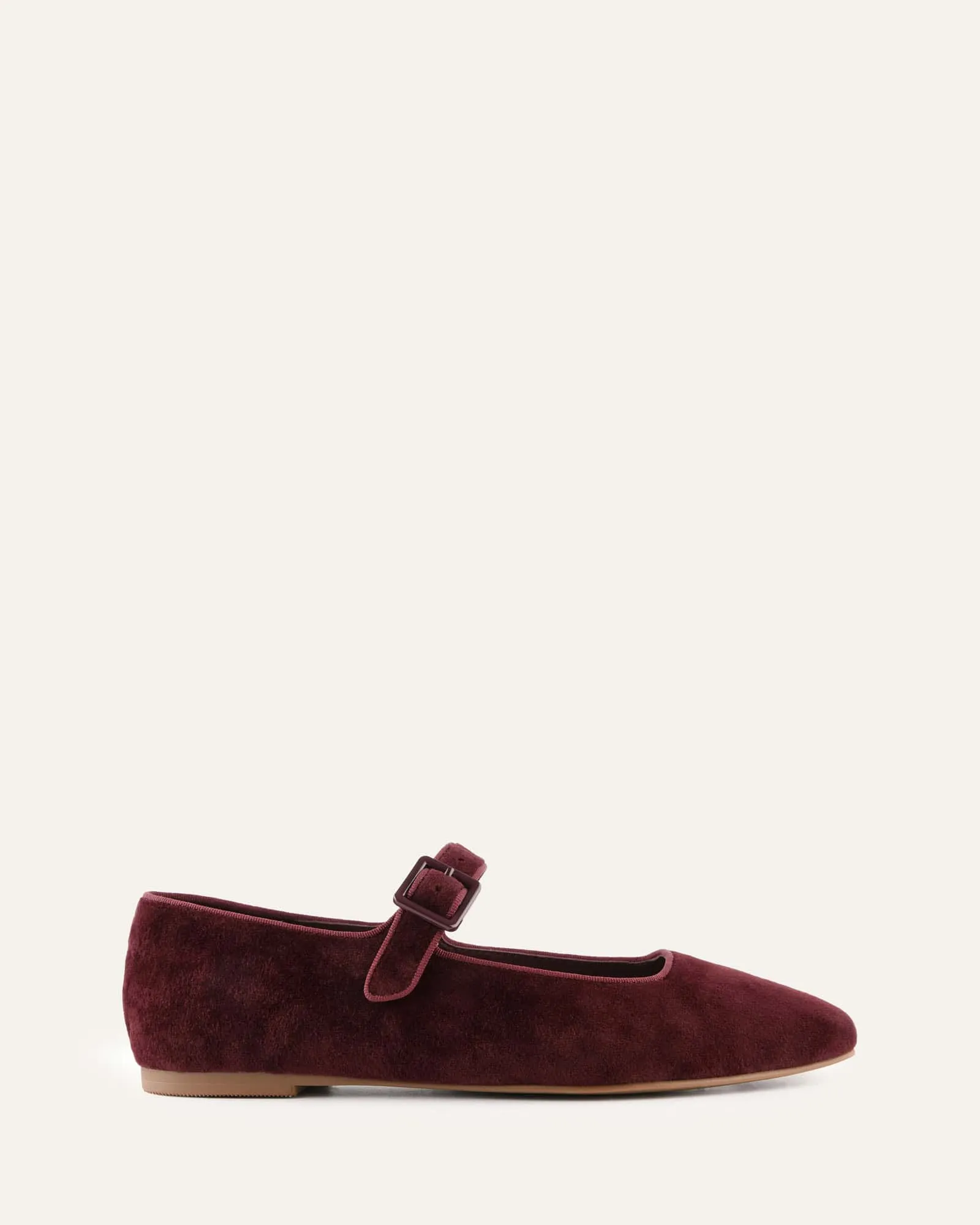 SERAFINA CASUAL FLATS MERLOT VELVET