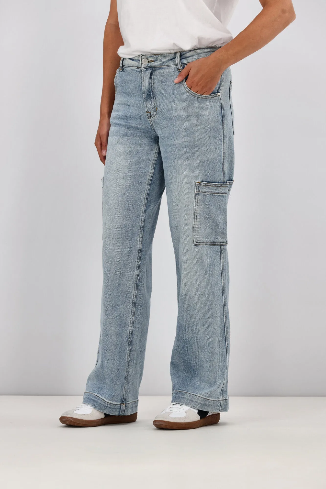 Shine On Label Romeo Cargo Pocket Jean