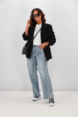 Shine On Label Romeo Cargo Pocket Jean