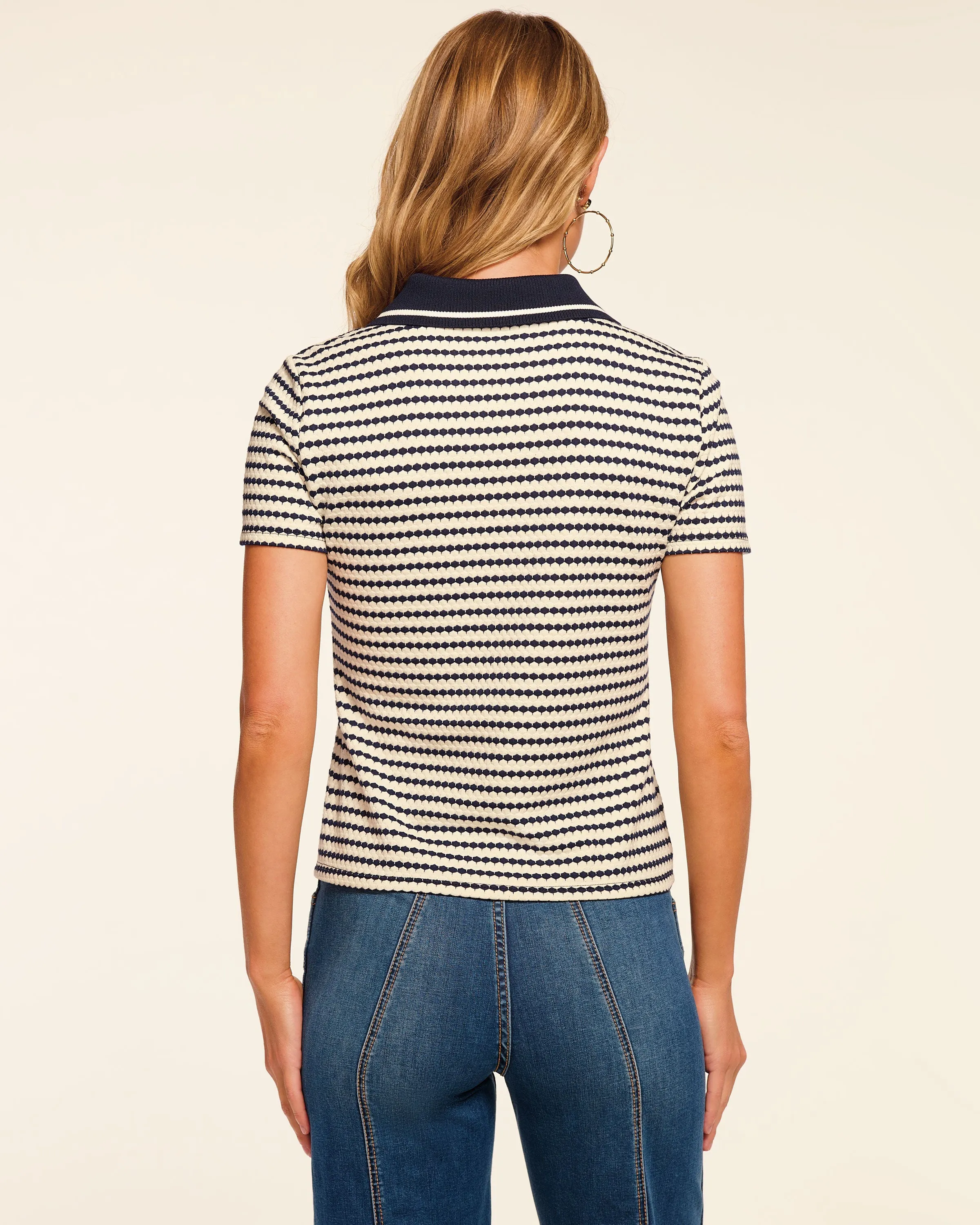 Simone Knit Polo T-Shirt