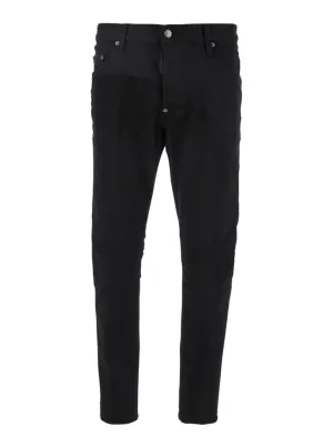 'Skater' Black Five-Pocket Jeans In Cotton Man