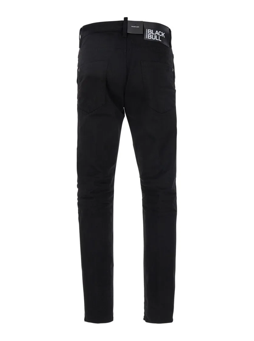 'Skater' Black Five-Pocket Jeans In Cotton Man