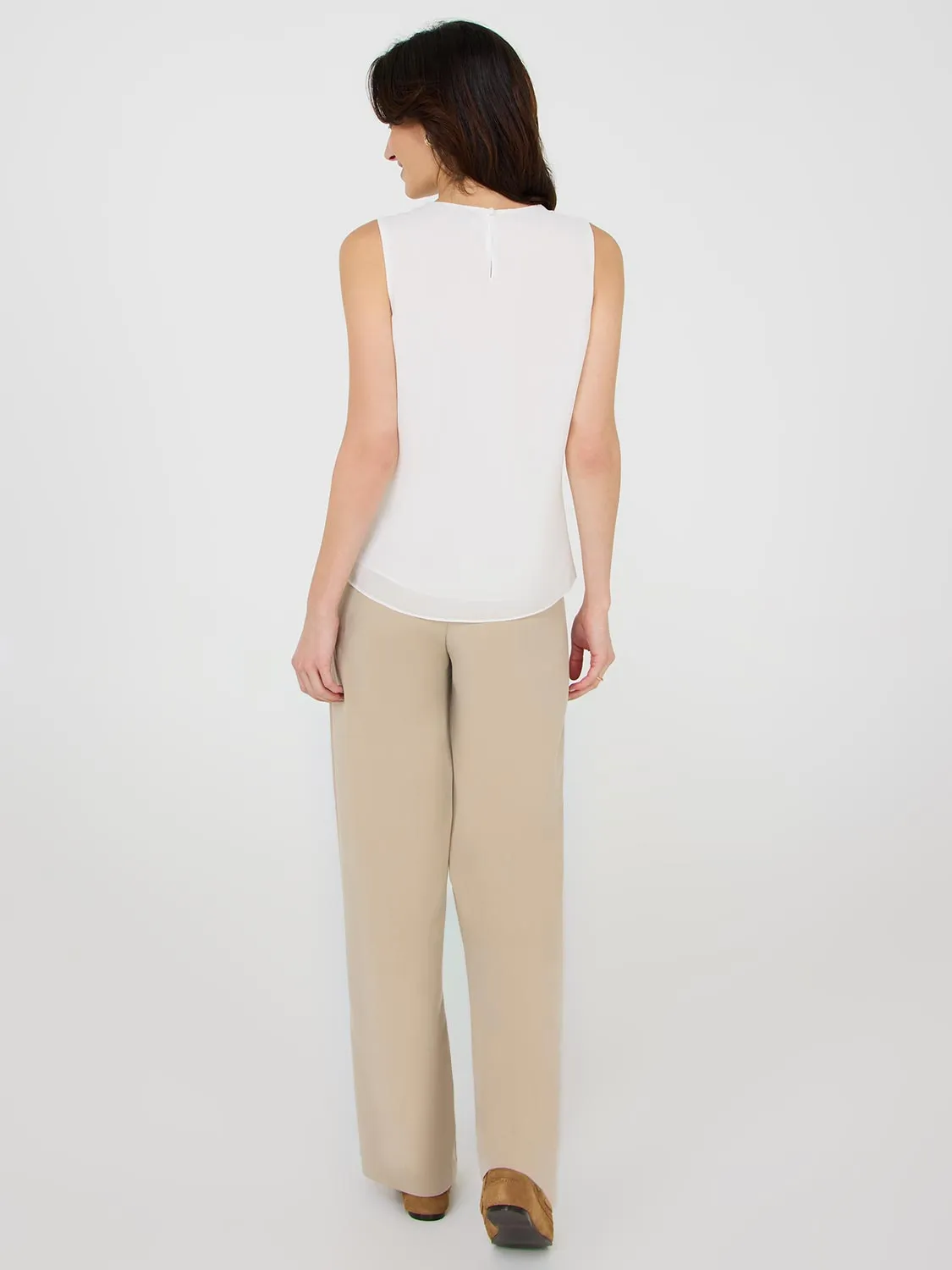 Sleeveless Chiffon Top