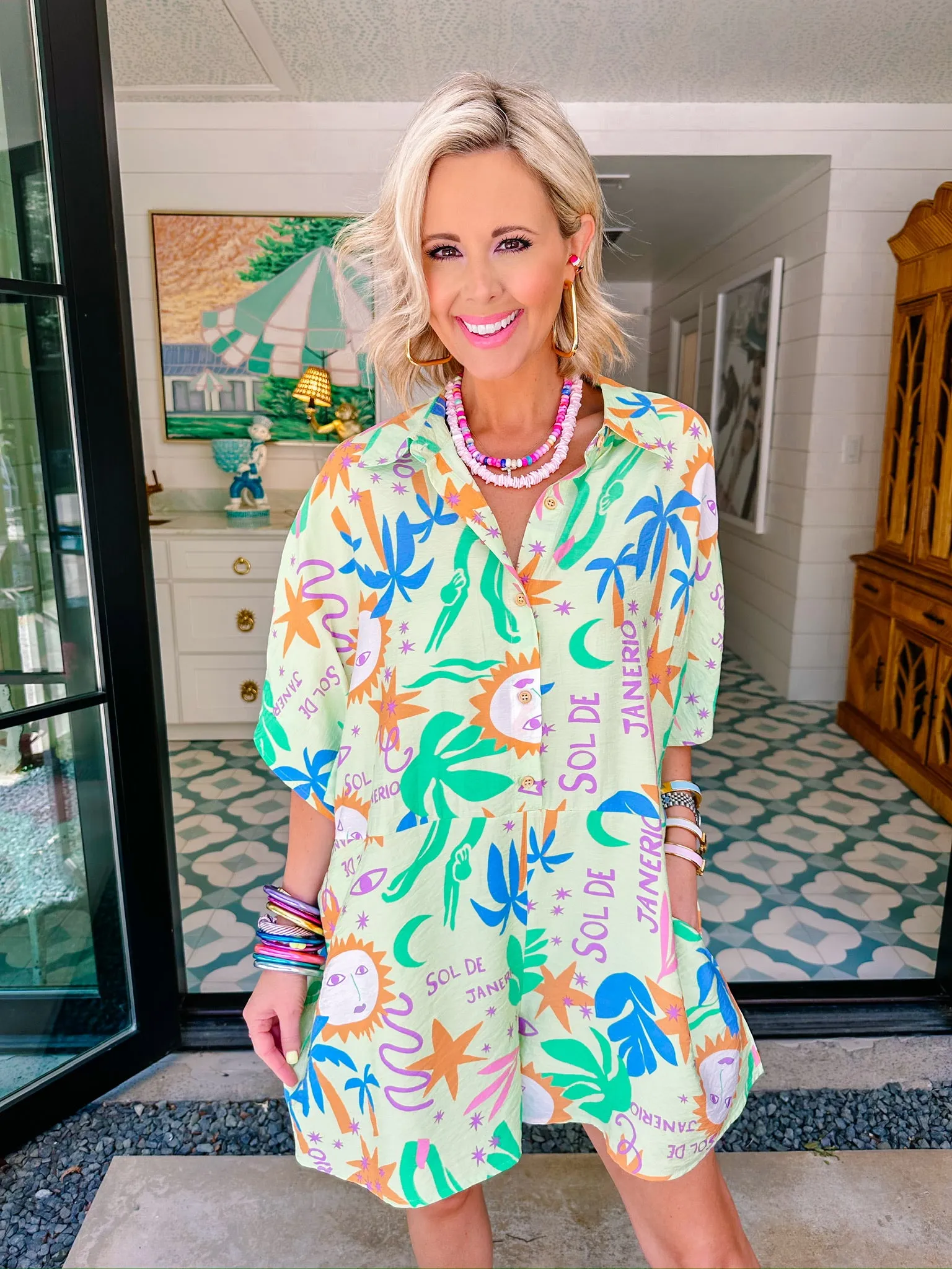 SOL DE JANERIO ROMPER - GREEN