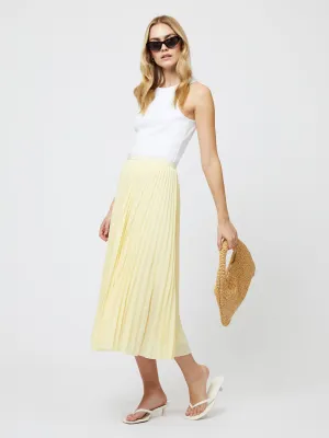 Sunburst Pleated Midi Skirt
