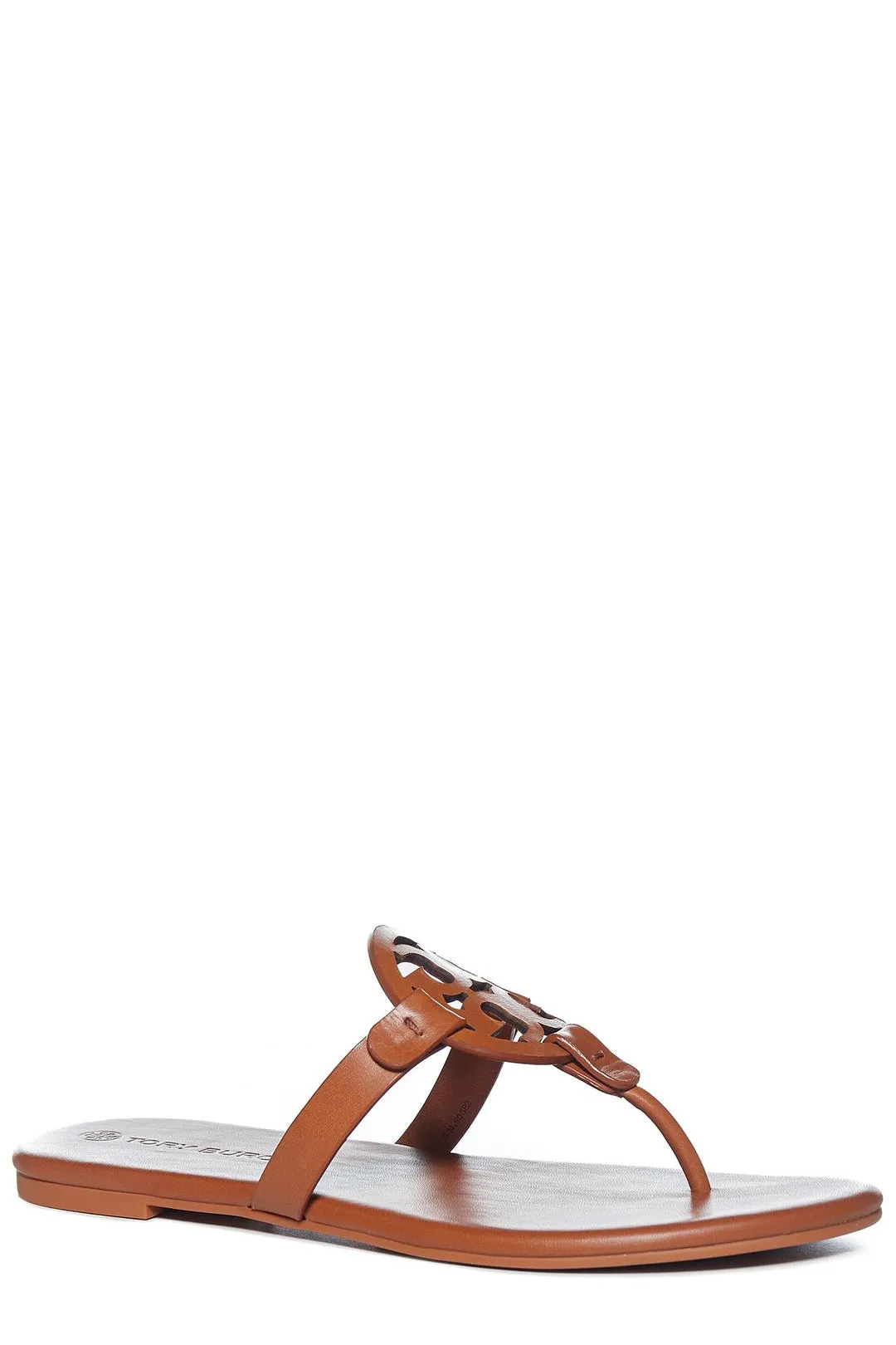 Tory Burch Miller Soft Logo Plaque Flat Sandals