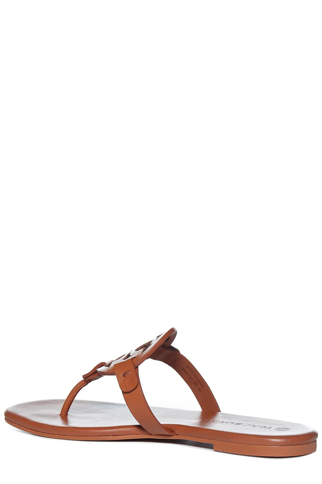 Tory Burch Miller Soft Logo Plaque Flat Sandals