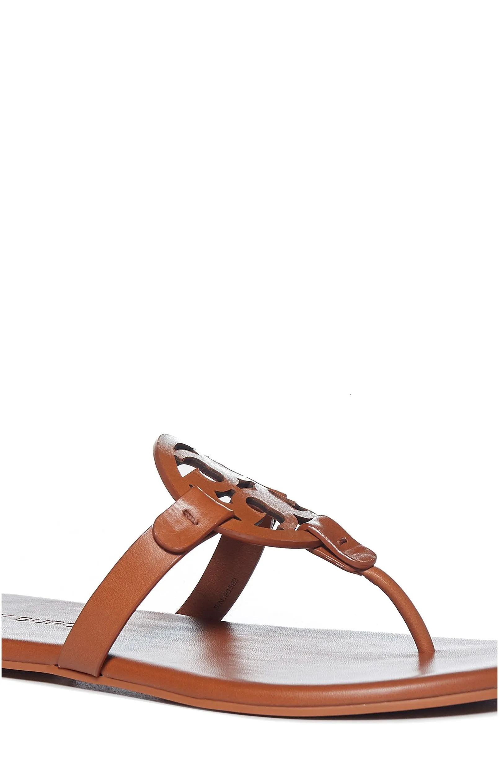 Tory Burch Miller Soft Logo Plaque Flat Sandals