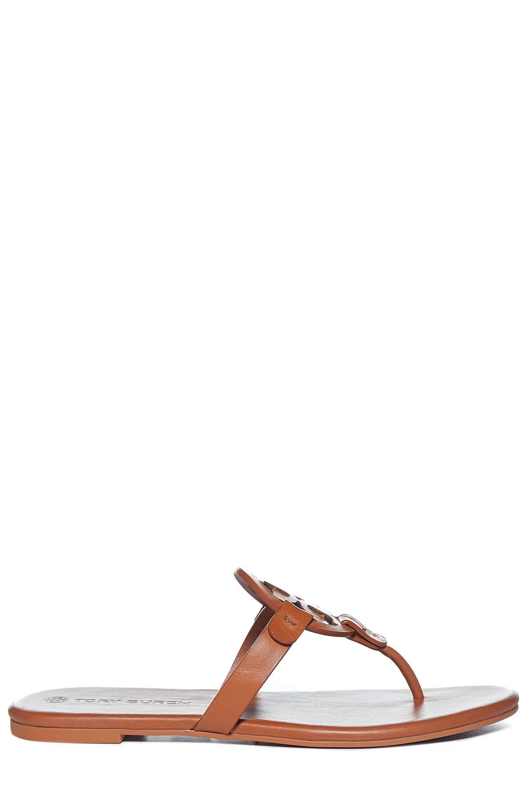 Tory Burch Miller Soft Logo Plaque Flat Sandals