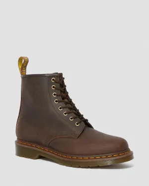 Unisex 1460 Crazy Horse Leather Lace Up Boots Brown Crazy Horse