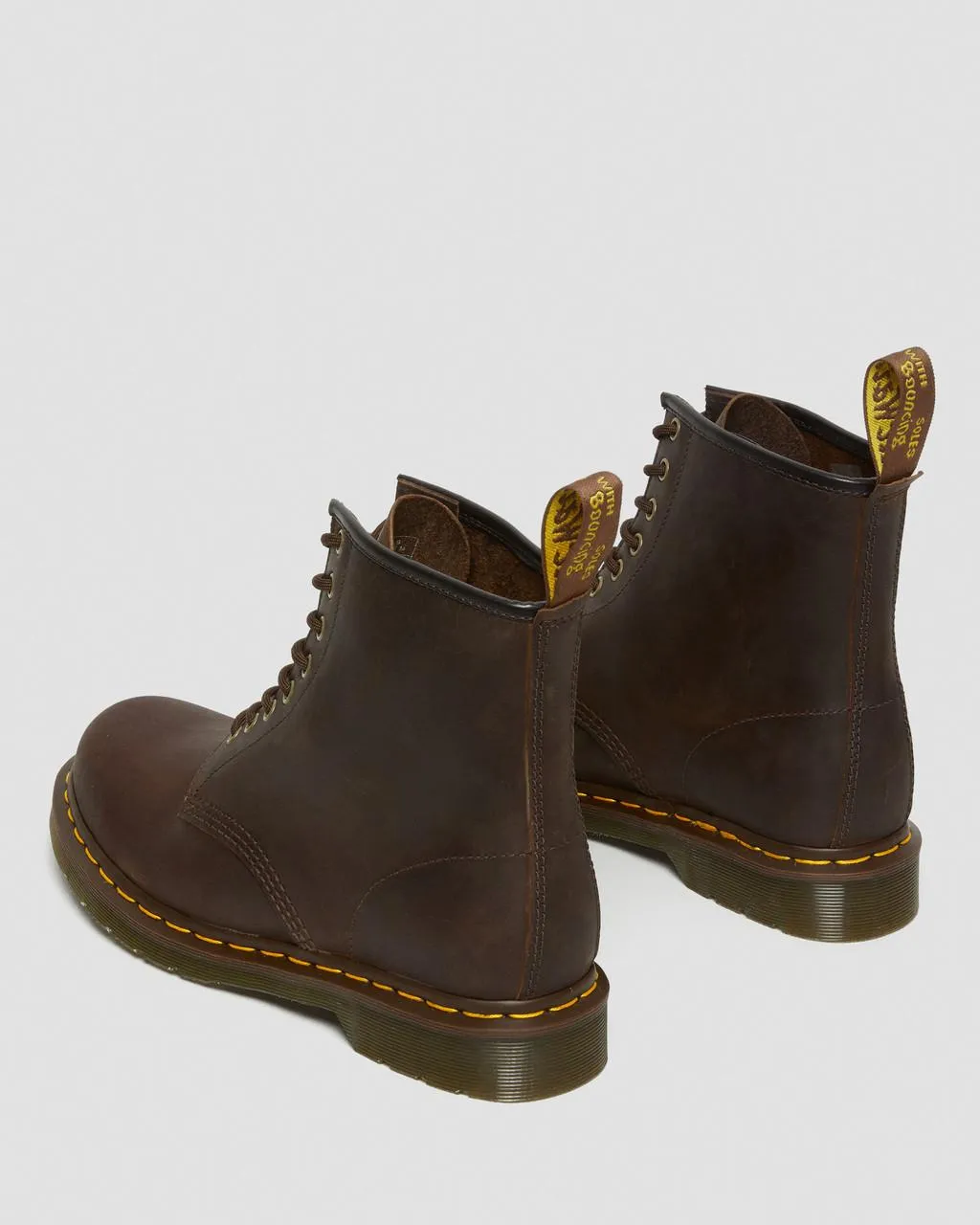 Unisex 1460 Crazy Horse Leather Lace Up Boots Brown Crazy Horse