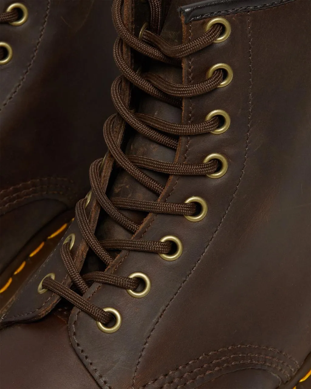 Unisex 1460 Crazy Horse Leather Lace Up Boots Brown Crazy Horse