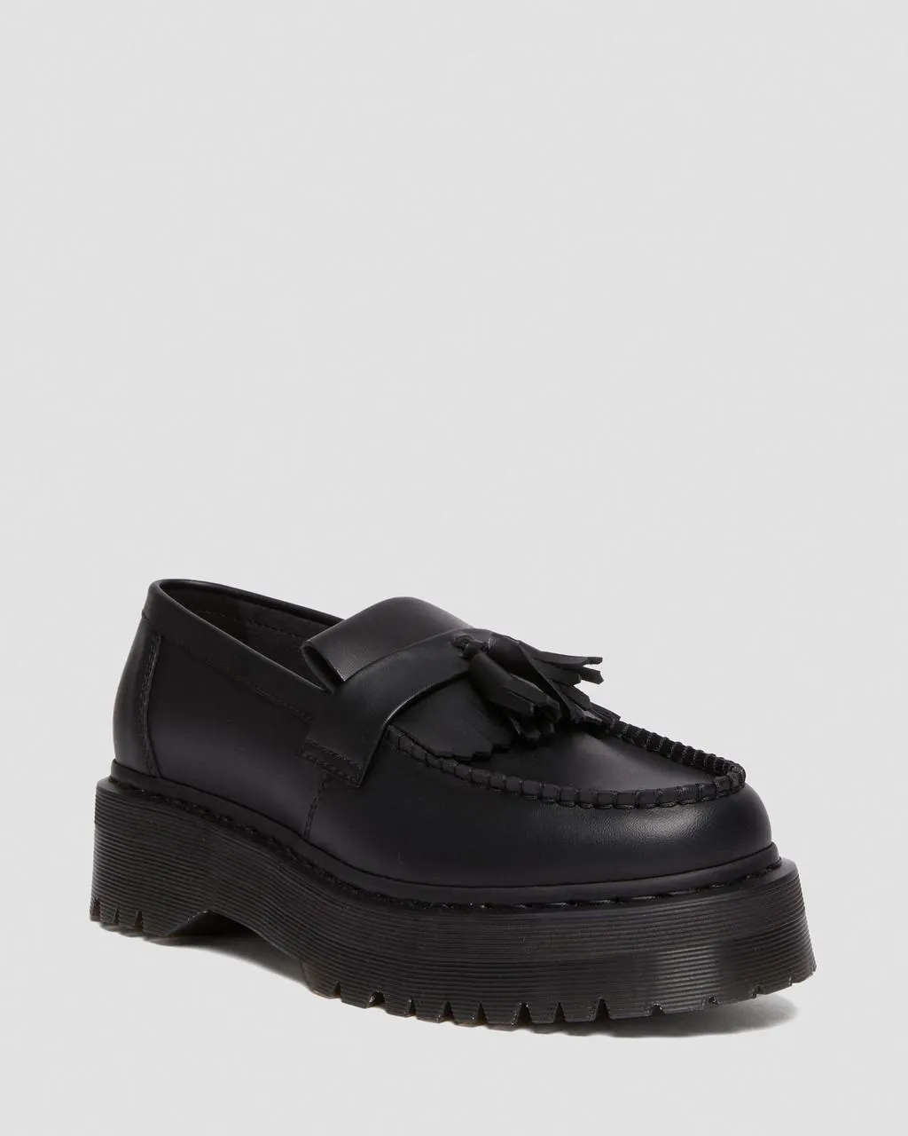 Unisex Vegan Adrian Felix Platform Tassel Loafers Black Felix Rub Off