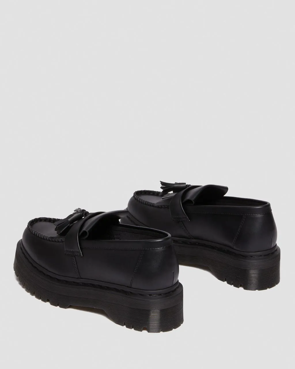 Unisex Vegan Adrian Felix Platform Tassel Loafers Black Felix Rub Off