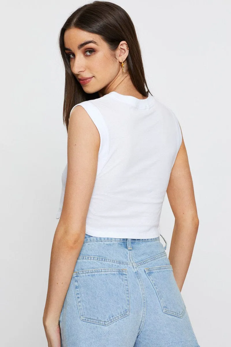 White Crop Top