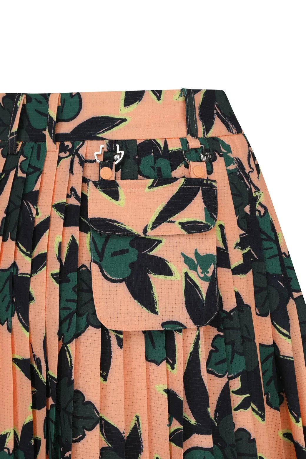 Women's ATHLETIC Forest Pleats Skort Orange